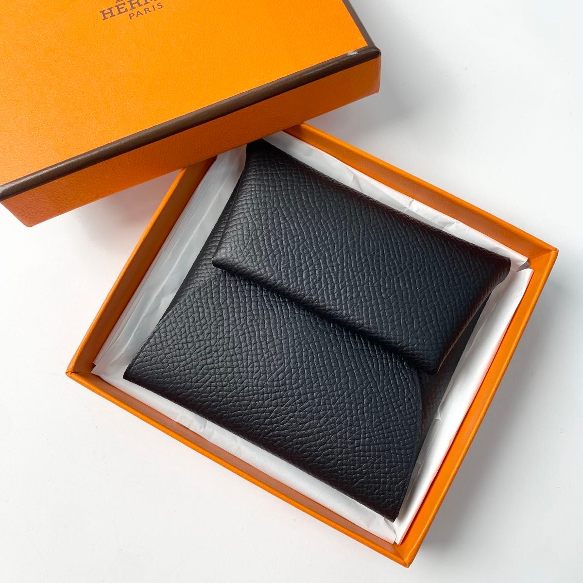 HERMESエルメス バスティア コインケース ブラック 新品未使用!B刻印 新品 エルメスHERMES バスティア 黒 エプソン コインケース B