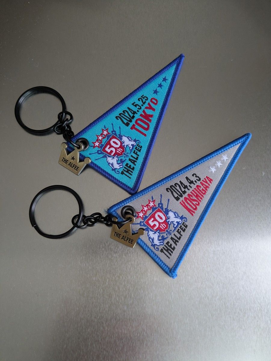 い*ー様 THE ALFEE 50th Anniversary 限定 キーホルダ THE ALFEE 50thペナントキーホルダー 4点 大宮 宇都宮 越谷 東京