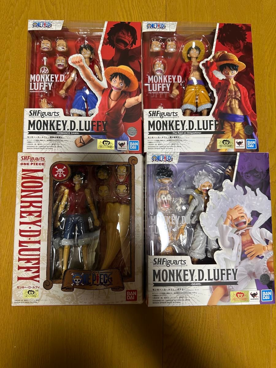 モンキー・D・ルフィ フィギュア 4体セット 4体セットS H Figuarts ワンピース モンキー・D・ルフィ 4体