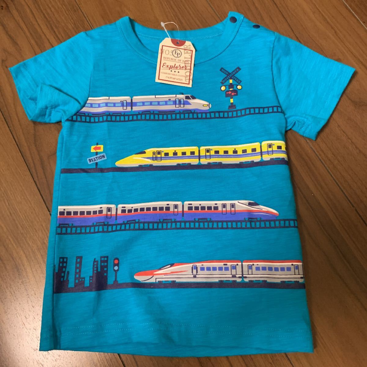 新品　マザウェイズ　半袖　Tシャツ　新幹線　電車　95 97 男の子　3枚セット