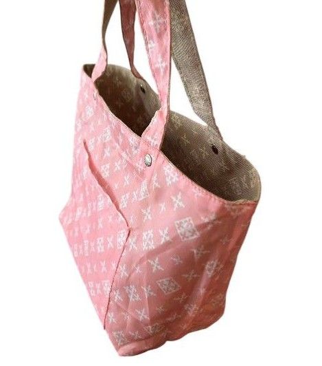 【美品】ラシット トートバッグ リバーシブル モノグラム ナイロン A4収納可能 美品 russet ラシット トートバッグ リバーシブル モノグラム