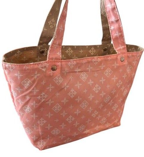 【美品】ラシット トートバッグ リバーシブル モノグラム ナイロン A4収納可能 美品 russet ラシット トートバッグ リバーシブル モノグラム