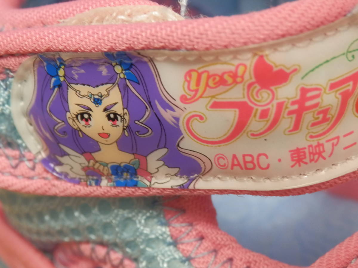 保管品新品★Yes! プリキュア 5 GoGo! サンダル 15cm ブルー_画像7