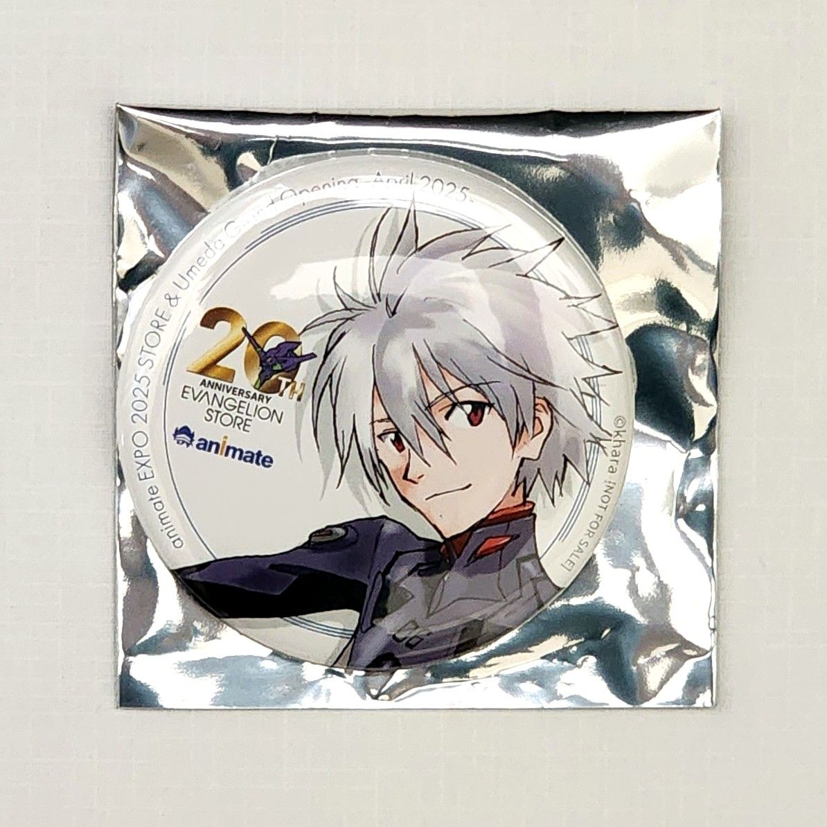 【エヴァンゲリオン】渚カヲル 箱根 ユネッサン 2020 缶バッジ 非売品】万博 限定 エヴァンゲリオン 渚カヲル 缶バッジ