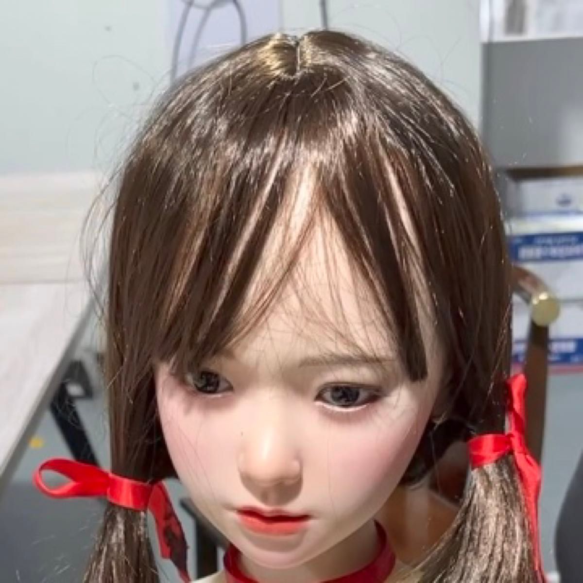 リアルドール フルシリコン ベッドのみ 軟質シリコンヘッド 口可動 M16 等身大 Kokona