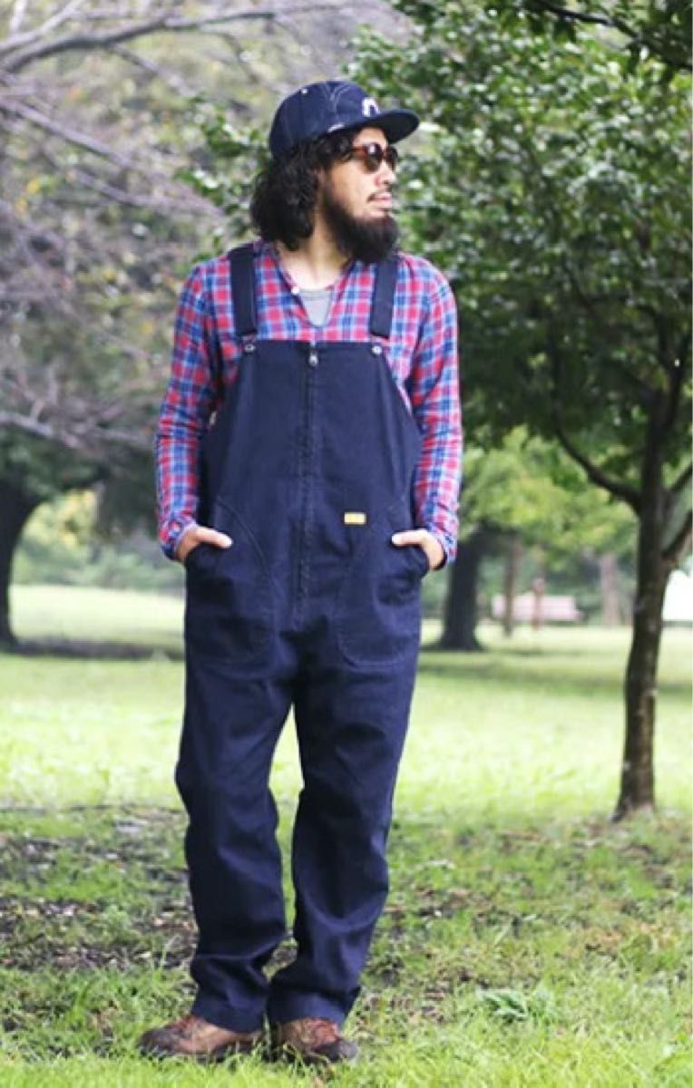 フォトチケット オール・ユニット ネイタルデザイン CENTER ZIP OVERALL オーバーオール XLサイズ