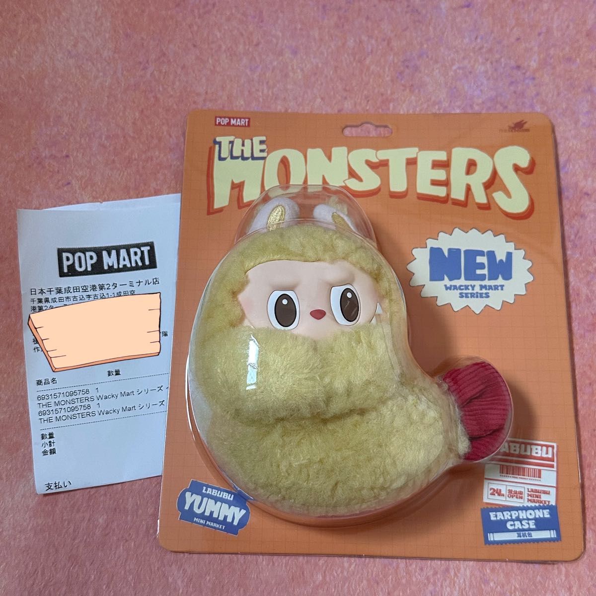 【正規品】 POP MART MONSTERS LABUBU イヤホンケース POP MART THE MONSTERS LABUBUイヤホンケースエビフライ ザ