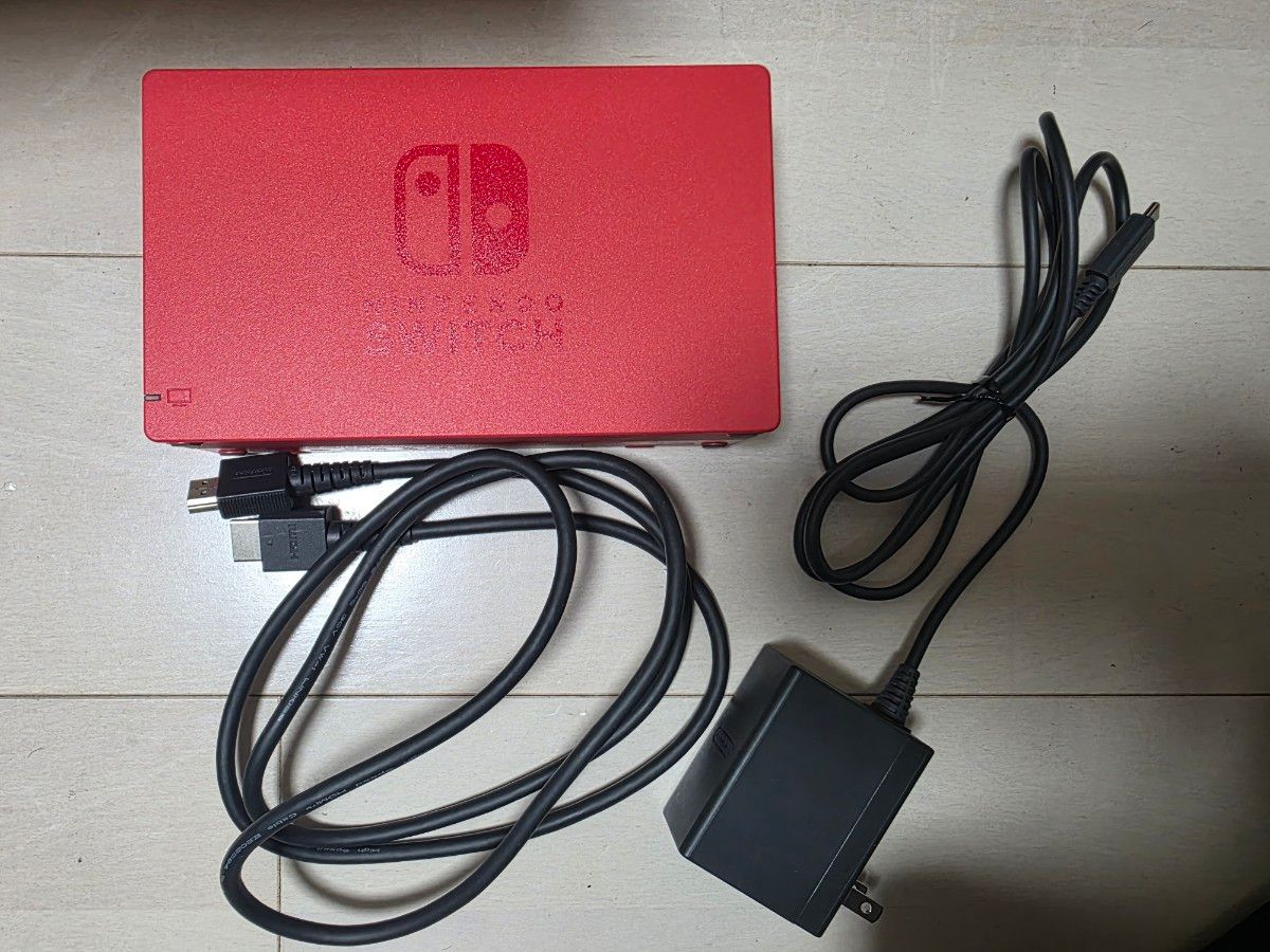 Switch マリオレッド ドック 純正アダプター HDMIケーブル スイッチ① Nintendo Switch ドック ACアダプター マリオレッド|Yahoo