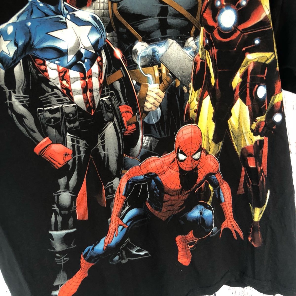 アメリカ直輸入 アメコミ ビッグサイズ  Tシャツ スパイダーマン アイアンマン