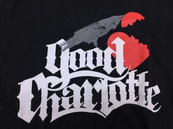 【送料無料】Good Charlotte グッドシャーロット ロック バンド パンク アメカジ SHOOT製 半袖Tシャツ メンズ L 黒_画像3