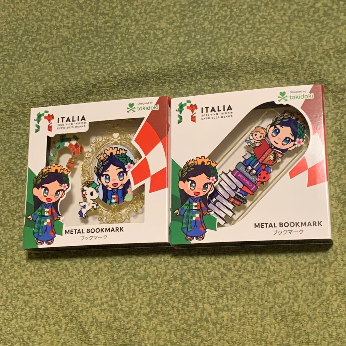 大阪万博 イタリア館 イタリアちゃん ブックマーク 2種セット 大阪万博 イタリア館 イタリアちゃん ブックマーク 2種セット