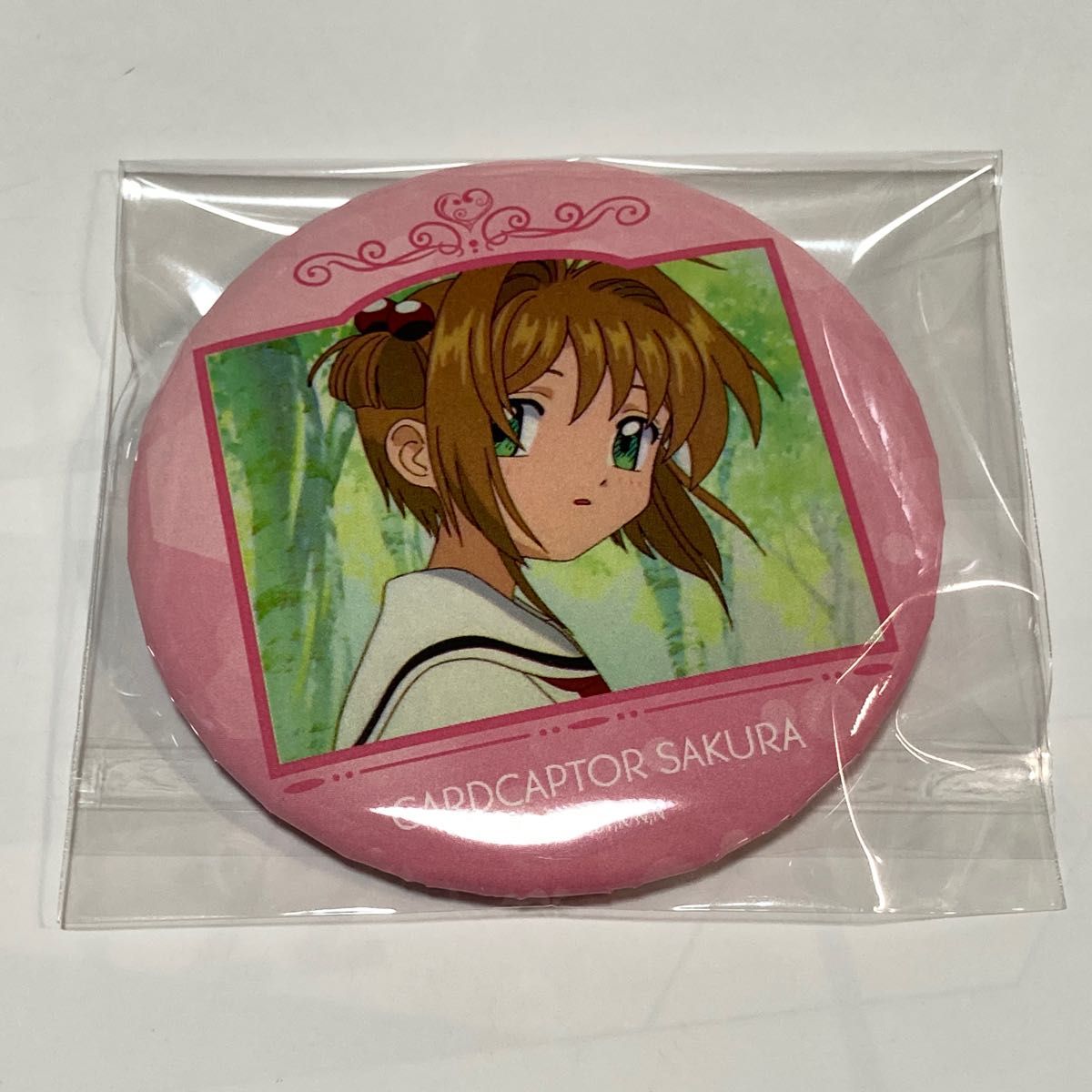 CLAMP展 カードキャプターさくら 缶バッジ 木之本さくら ケロちゃん カードキャプターさくら 場面写イラスト 缶バッジ 木之本さくら