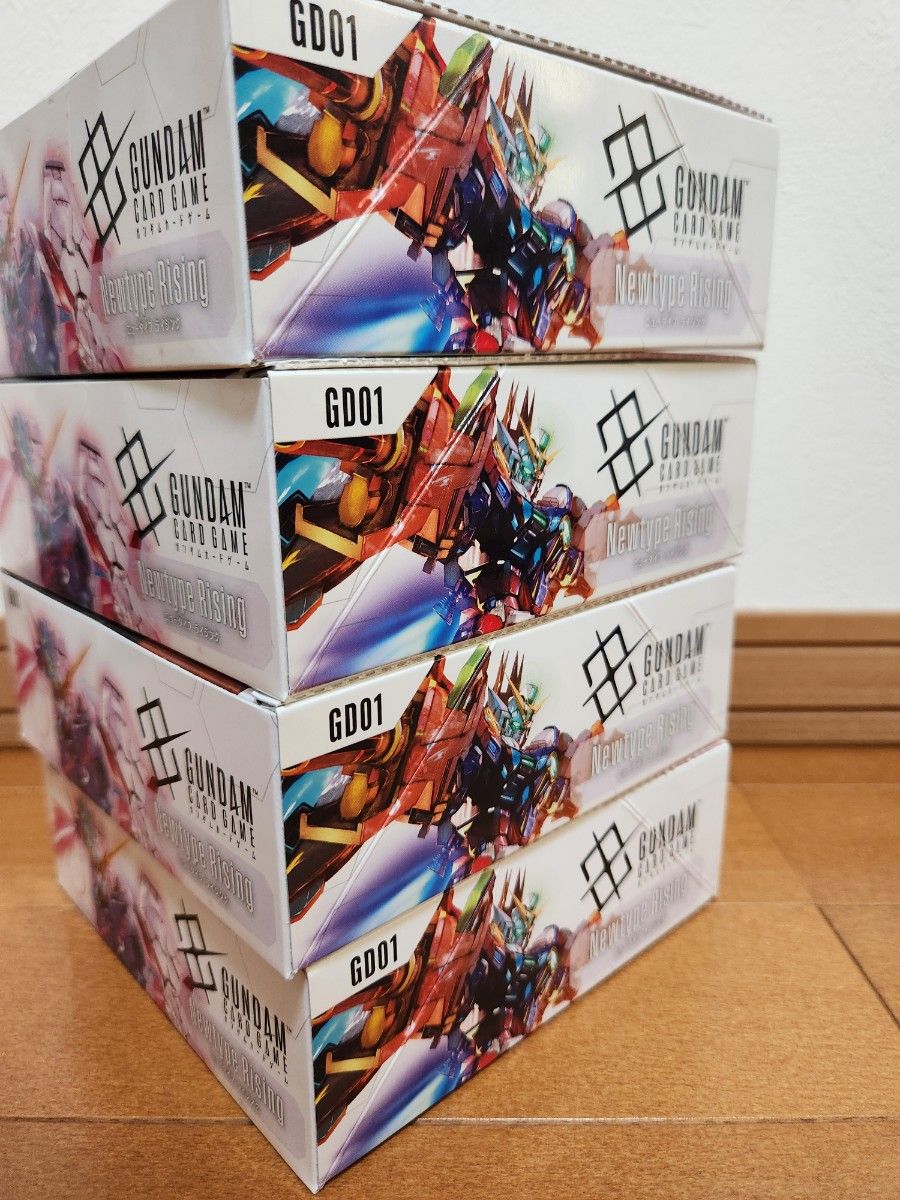 【新品未開封テープ付】ガンダムカードゲーム ニュータイプライジング 4BOX 新品未開封テープ付】ガンダムカードゲーム ニュータイプ