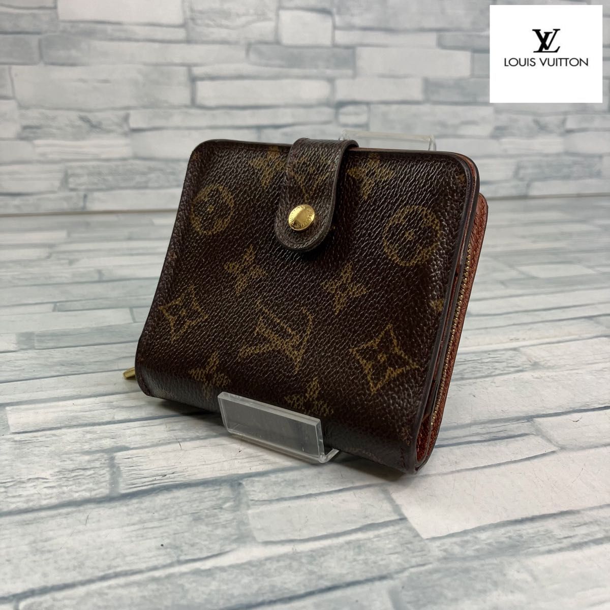 極美品 55 LOUIS VUITTON ルイヴィトン モノグラム 二つ折り財布 極美品 55 LOUIS VUITTON ルイヴィトン モノグラム 二つ折り財布