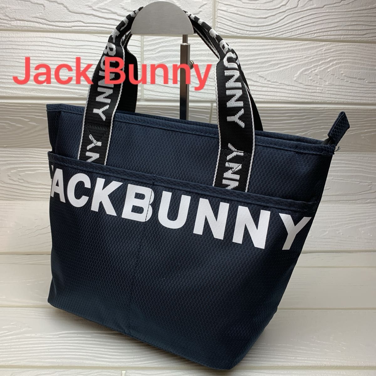 ※りゅう【新品未使用】ジャックバニー パーリーゲイツ トートバッグ カーキ 美品商品】Jack Bunny ジャックバニー バイ パーリーゲイツ