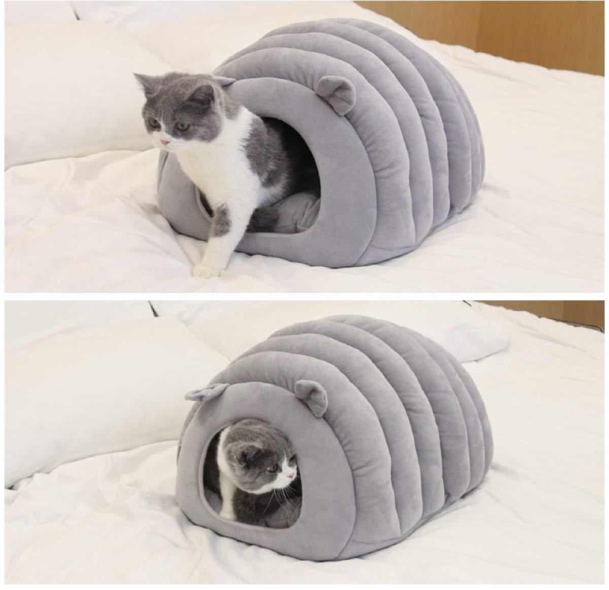 猫ハウス 冬 猫用ベッド 猫 ドーム型 ベッド 犬小屋 可愛い 柔らか 水洗え 