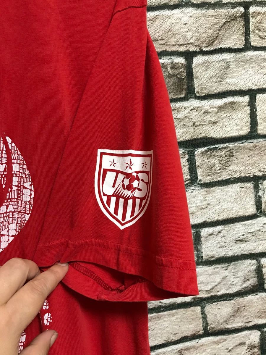 NIKE ナイキ ベターワールド サッカーアメリカ代表 Tシャツ 半袖 レッド