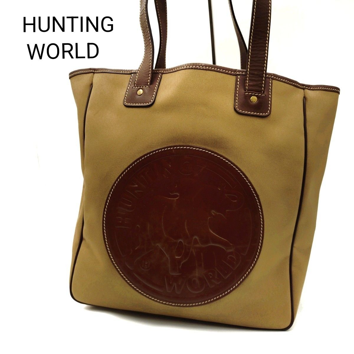 極美品✨ハンティングワールド サファリ トートバッグ A4肩掛け可 人気商品】HUNTING WORLD ハンティングワールド トートバッグ
