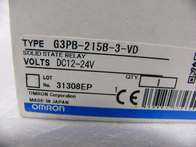 ★新品★ OMRON G3PB-215B-3-VD 三相ヒータ用ソリッドステート・コンタクタ 複数有_画像1