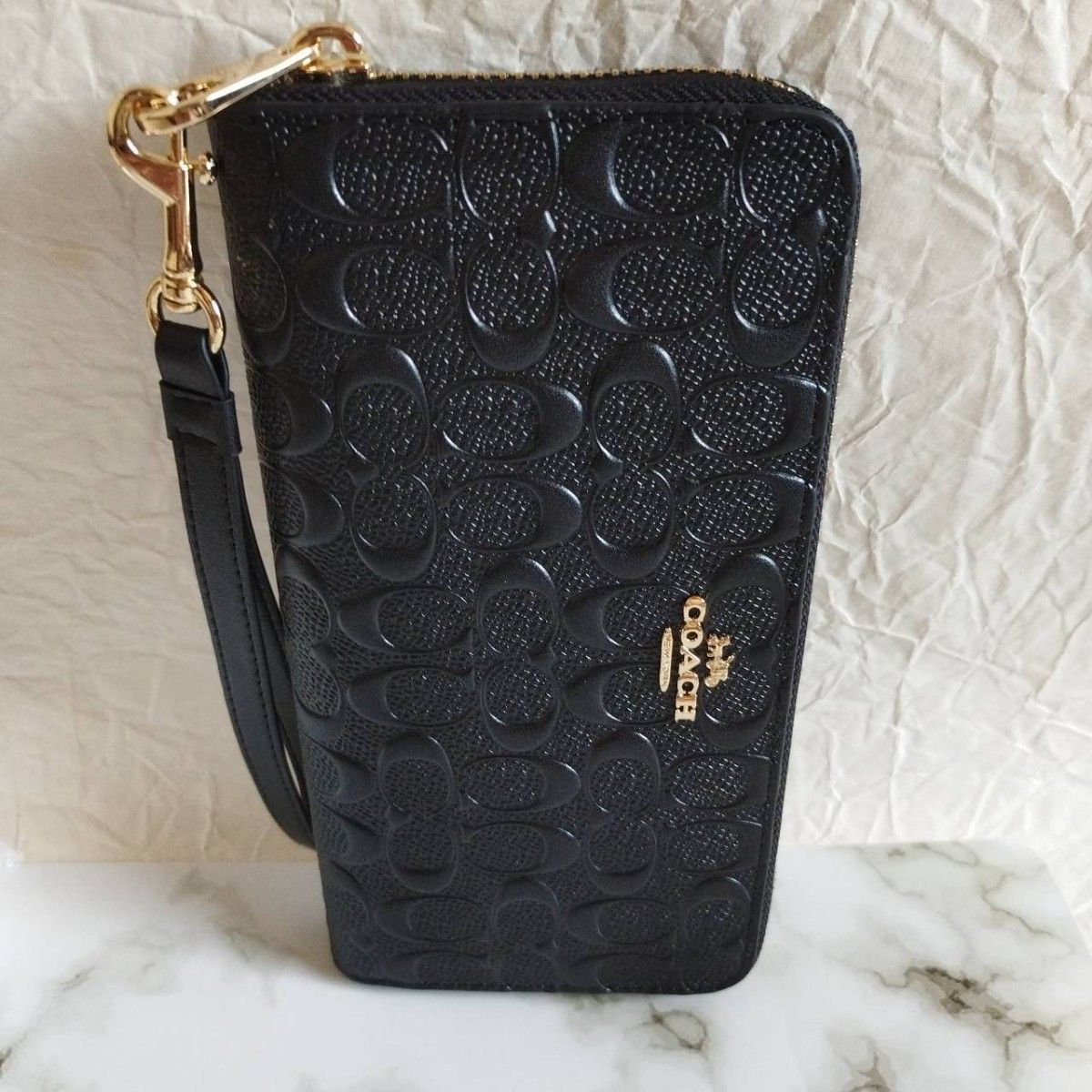 COACH 長財布 ブラック【未使用品】 新品 未使用 コーチ COACH 黒 ブラック 長財布|Yahoo!フリマ