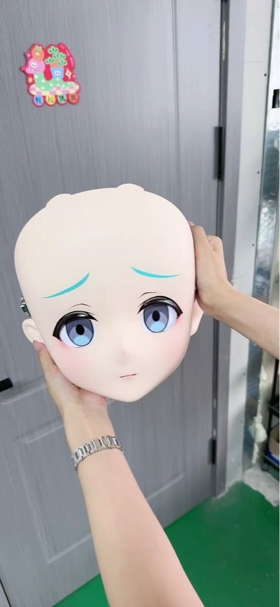 原神 八重神子 全頭面 着ぐるみ マスク コスプレ 鍵つき ウィッグ 着ぐるみ