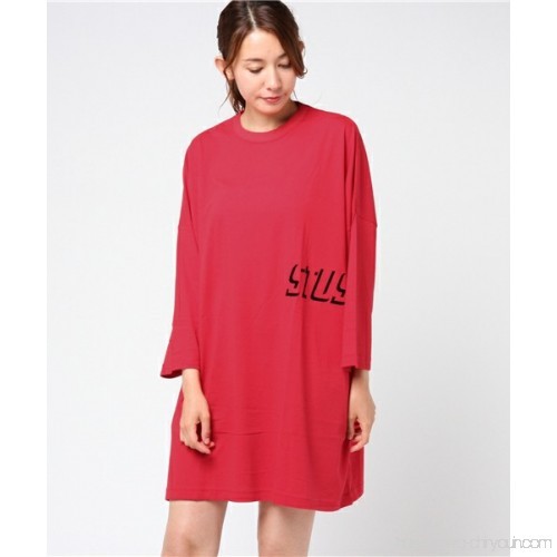 美品◆STUSSY　ステューシー Shadow Big Dress◆ ビッグシルエットTシャツワンピ_画像1