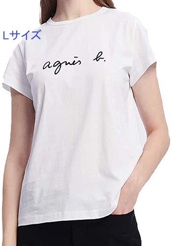 【Agnes b】アニエスベー★Tシャツ・Lサイズ★レディース★ホワイト