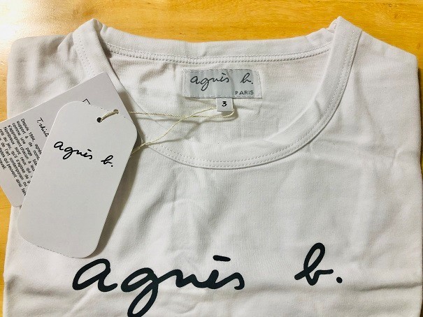 【Agnes b】アニエスベー★Tシャツ・Lサイズ★レディース★ホワイト