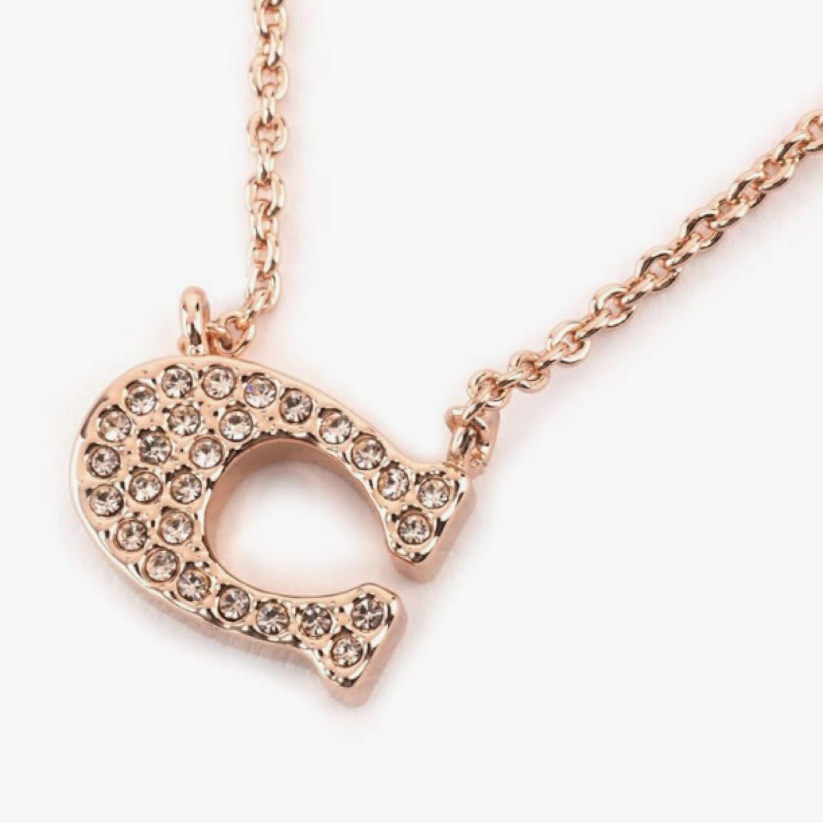 coach シグネチャー パヴェ ネックレス ローズゴールド COACH シグネチャーネックレス ローズゴールド|Yahoo!フリマ