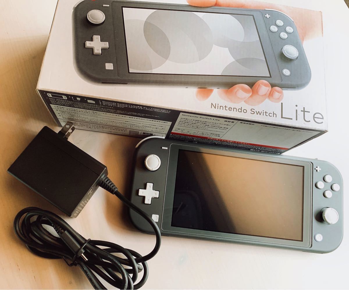 【Nintendo Switch Lite】あつ森インストール済 グレー 新品