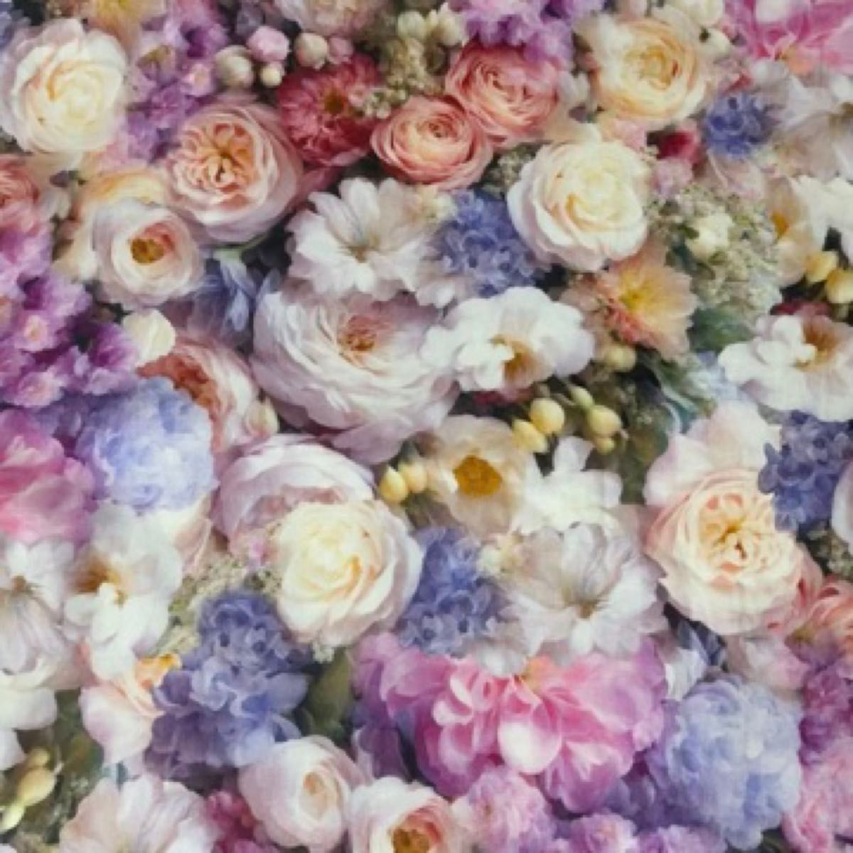 長さ100cm*110cm(幅)秋新柄 カラフル百花柄薔薇100%コットンプリント生地シーチングハギレ生地