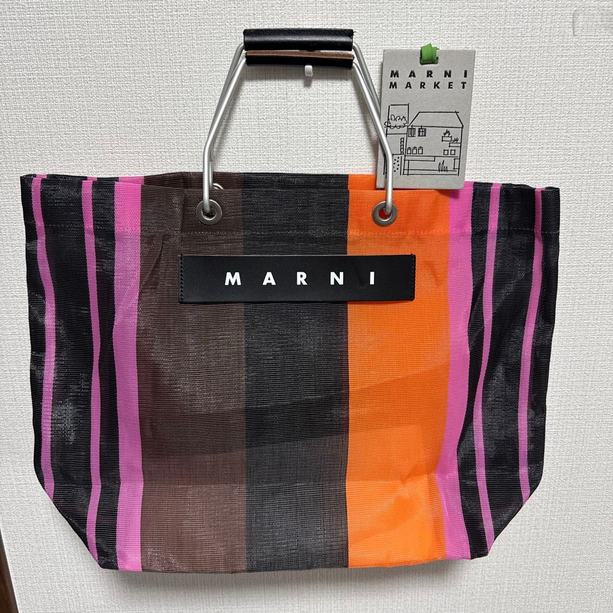 MARNI マルチカラー ストライプバッグ MARNI MARKET ストライプバッグ マルチカラー 未使用|Yahoo