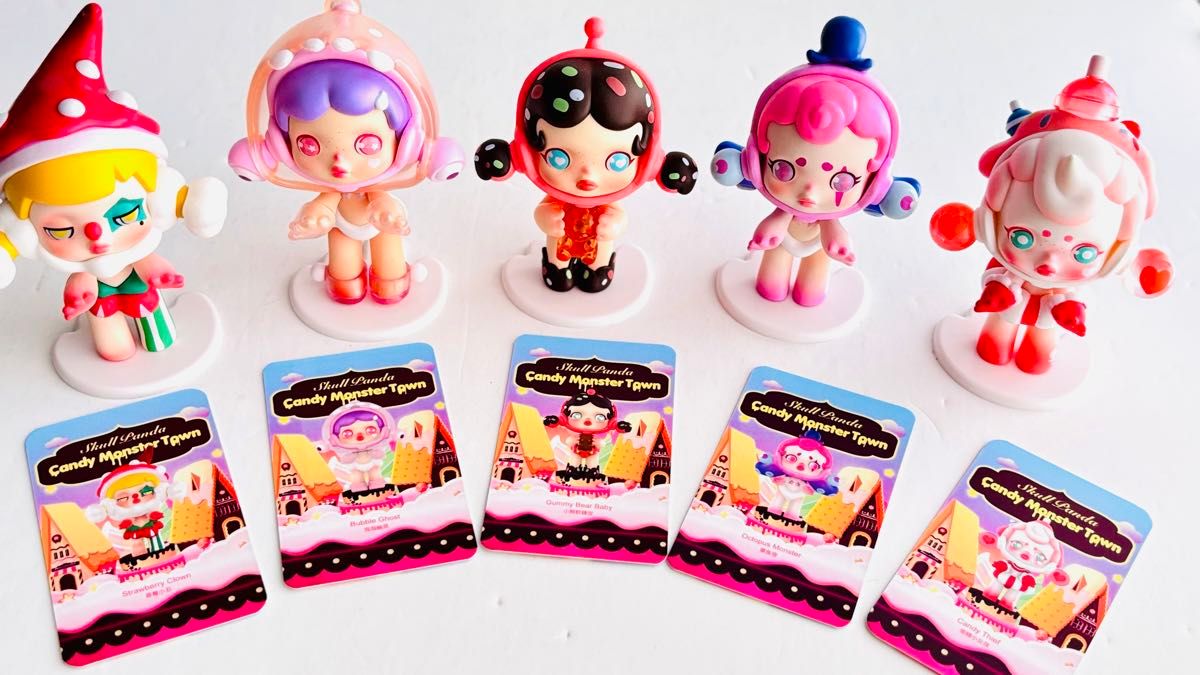 POP MART SKULLPANDA フィギュア 5体セット ポップマート スカルパンダ Popmart Skullpanda Candy Monster