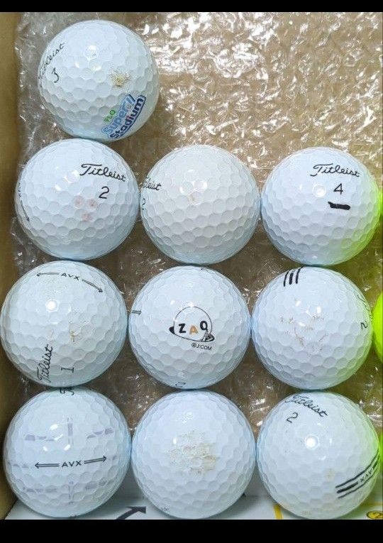 【S134】Titleist AVX 年式混合 黄 ロストボール 24球 S134】Titleist AVX 年式混合 黄 ロストボール 24球 S134