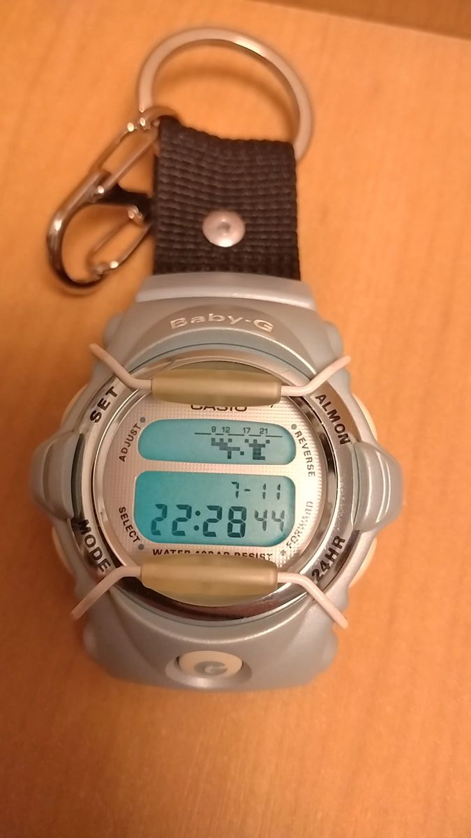 【完動品・電池新品・OH済】CASIO BABY-G BG-148 カラビナウォッチ仕様
