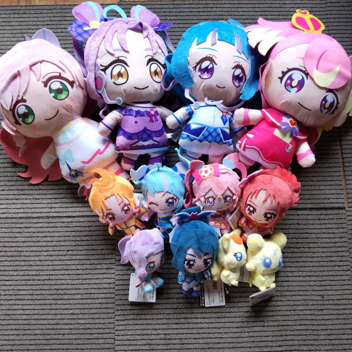 ふたりはプリキュア ぬいぐるみ まとめ売り ふたりはプリキュア コロっとまんまる プリフェイスぬいぐるみ