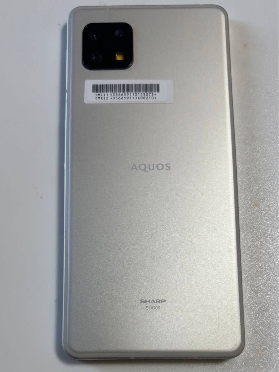 【SIMフリー】AQUOS sense6 SHG05 シルバー SHG05 AQUOS sense6 SHARP シルバー au SIMフリー|Yahoo!フリマ