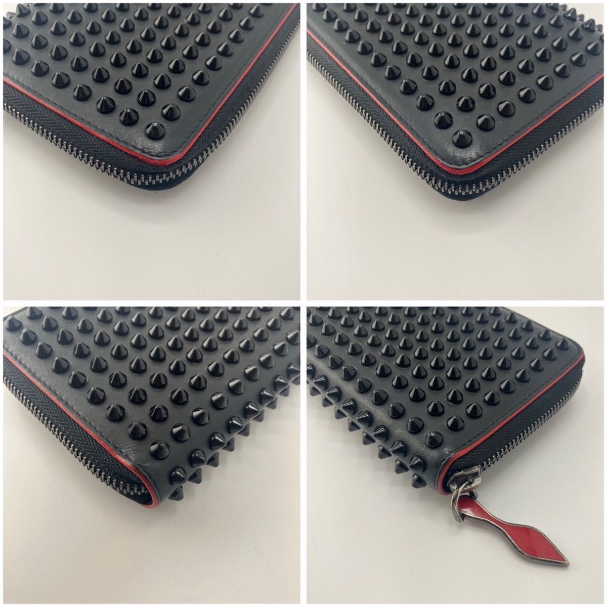 ✨美品✨ルブタン ラウンドジップ パネトーネ ラウンドジップ ブラック パイソン 美品 ルブタン ラウンドジップ パネトーネ ラウンドジップ