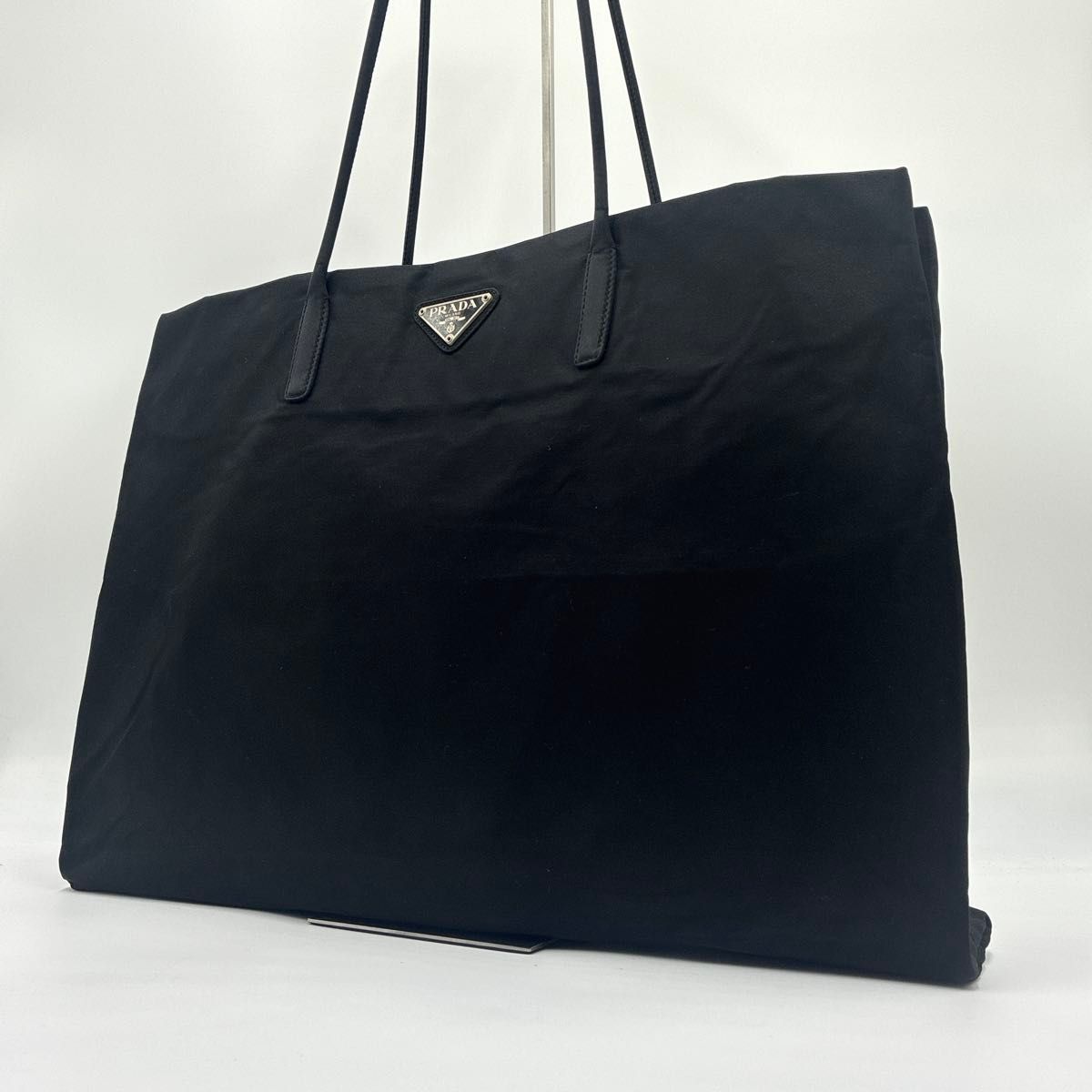 送料関税込◇PRADA テスート ナイロン トートバッグ 美品 PRADA プラダ トートバッグ ワイド テスート ナイロン 三角