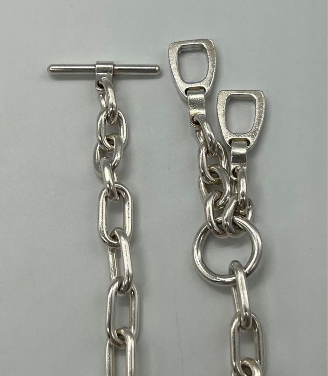 GUCCI グッチ クランプ付きホースビットチェーンブレスレット#19 グッチ GUCCI オーバルリンクチェーンブレスレット ホースビット