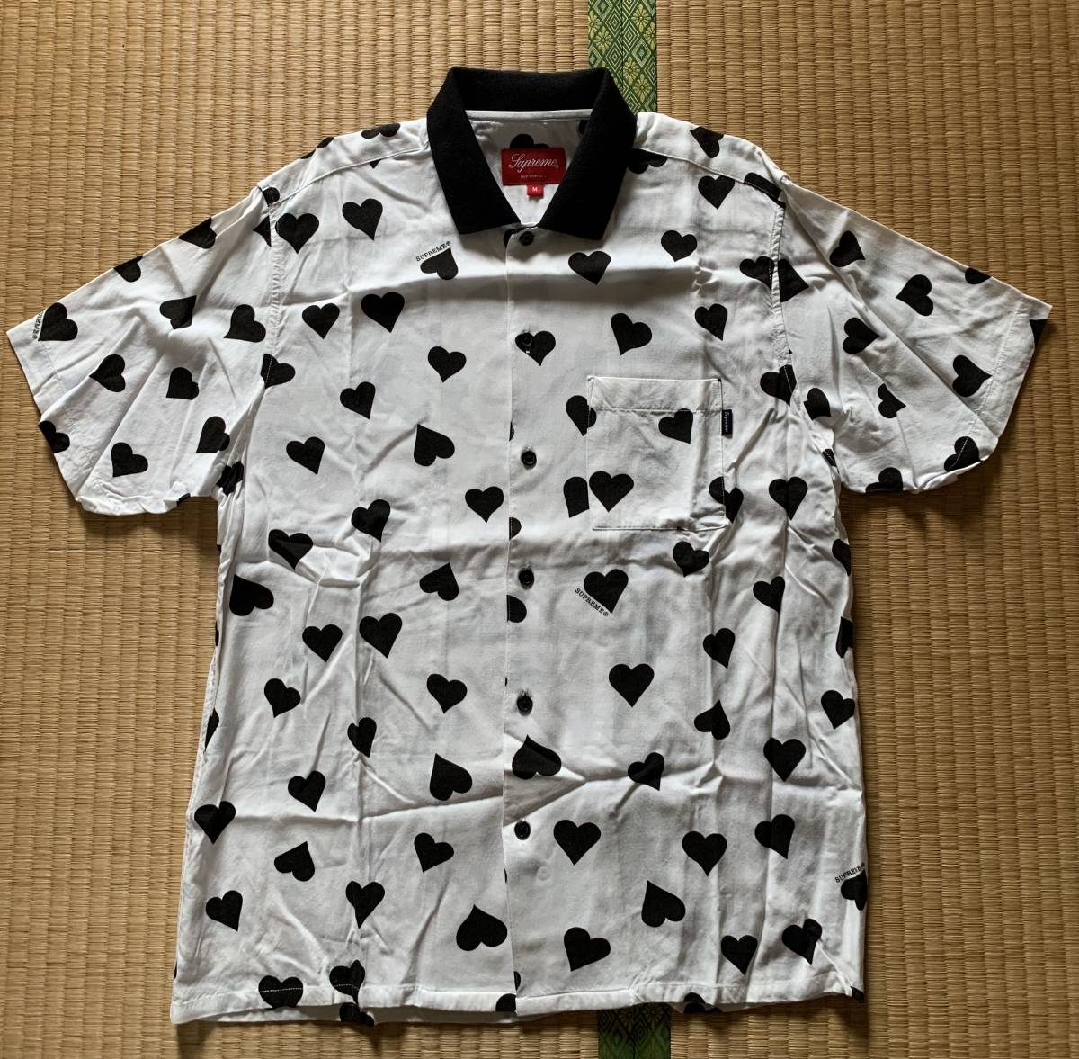 XL)Supreme Hearts Rayon shirtハートレーヨンシャツ | myglobaltax.com