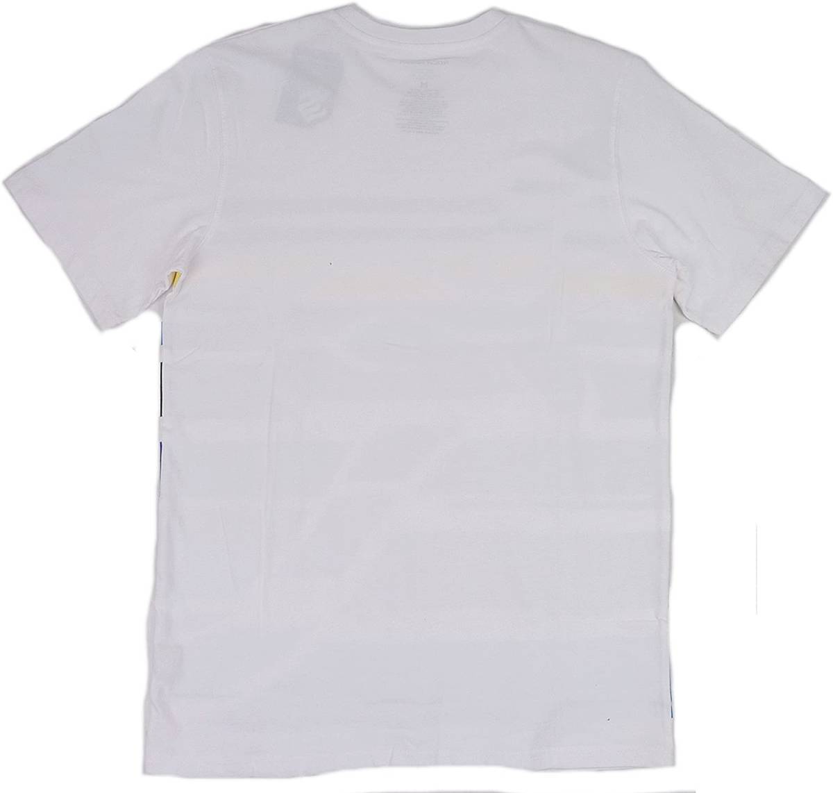 ROCA WEAR ロカウェア ボーダー プリント クルーネック 半袖 Tシャツ（ホワイト）(L) [並行輸入品]