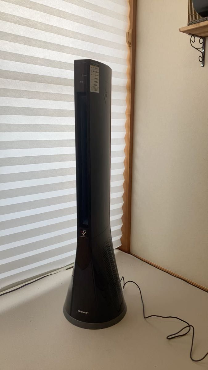 SHARP シャープ プラズマクラスタースリムイオンファン PF-ETC1-B 2012年製 リモコン付き 扇風機 稼動品 美品