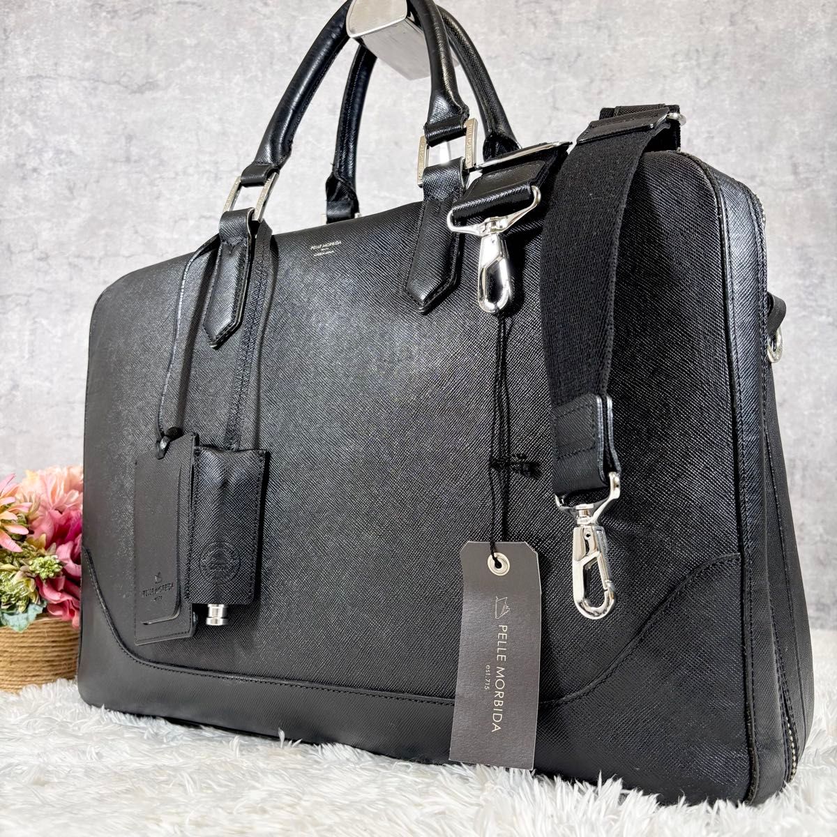 ペッレモルビダ ビジネスバッグ キャピターノ 2way レザー グレー 定番】 ペッレモルビダ ビジネスバッグ 2way 黒 A4 キャピターノ