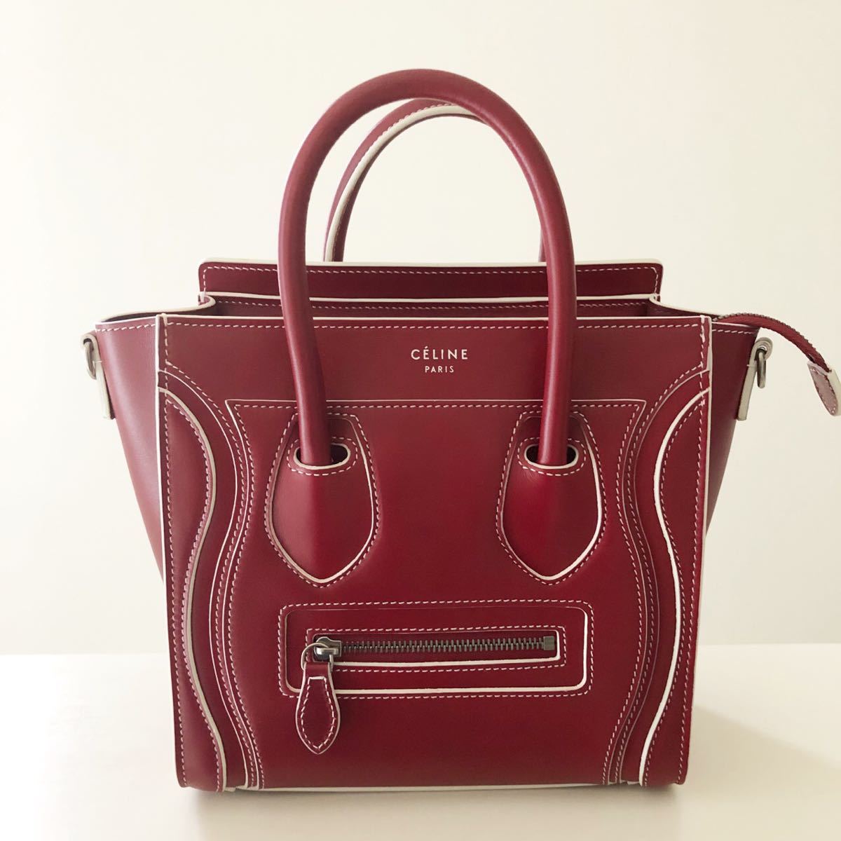 CELINE セリーヌ ラゲージ　ナノ　レッド　赤　新品　セリーヌ　フィービー