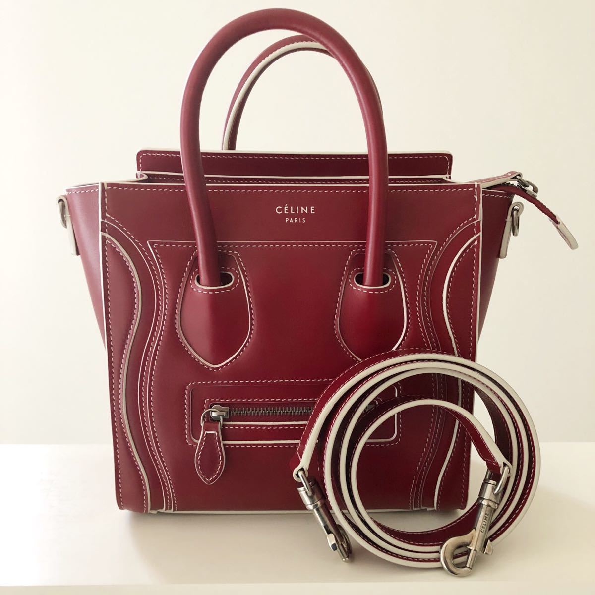 CELINE セリーヌ ラゲージ ナノ レッド 赤 新品 セリーヌ フィービー