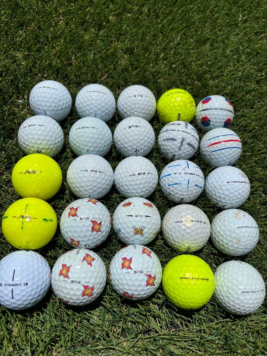 ☆美品☆ テーラーメイド TaylorMade TP5 ロストボール 24個入 ロストボール 24個セット テーラーメイド TP5 /TP5x/ Pro V1