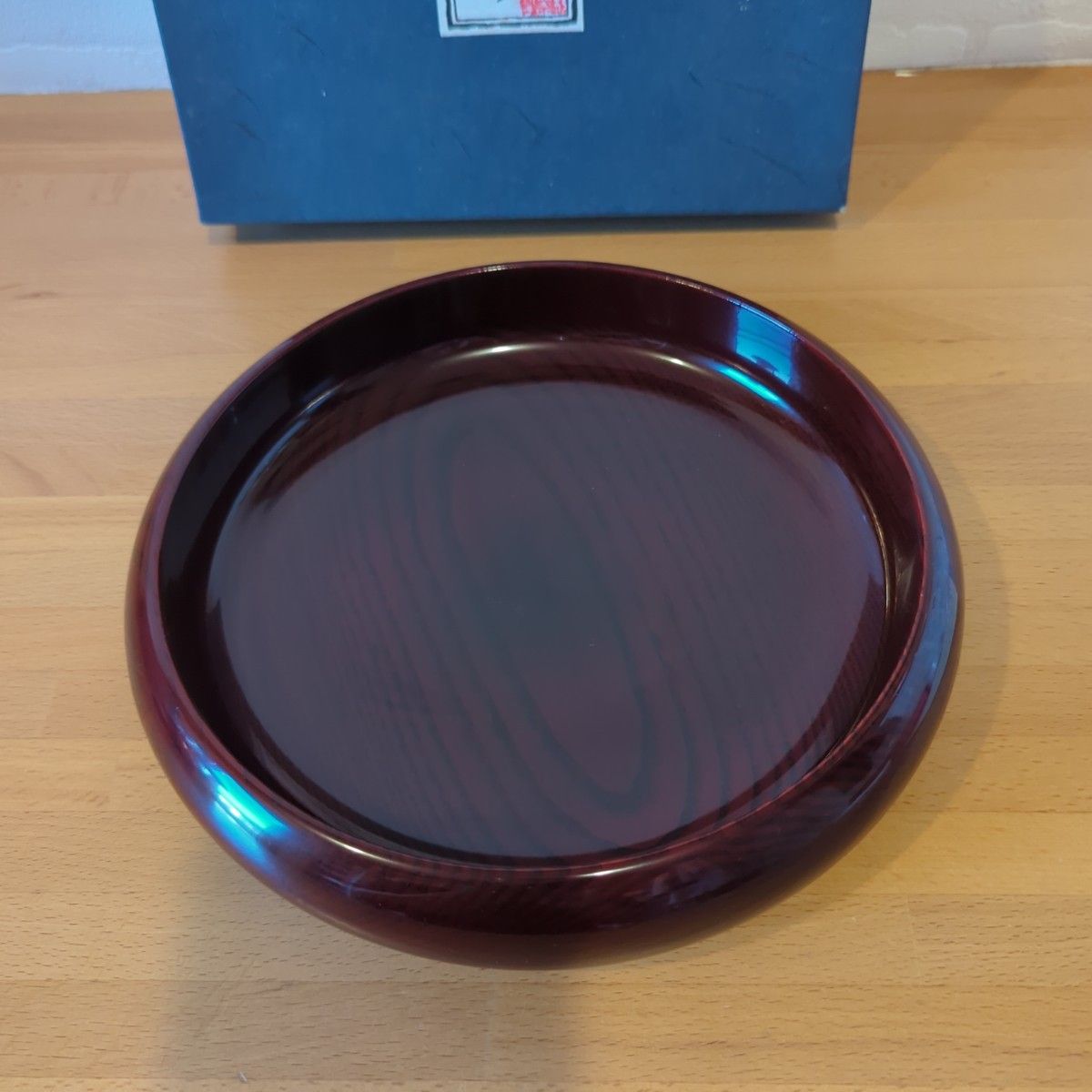 会津塗 乾漆鉢と乾漆皿 木製漆器 菓子鉢 台皿 茶道具 桐箱付 未使用に近い》特選会津塗り 漆製丸型木製木地呂菓子鉢 菓子器