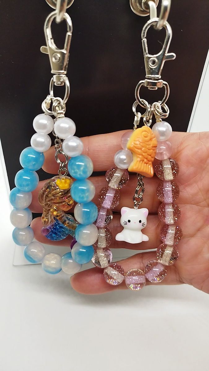 ハンドメイド キーホルダー 2点セット No.92