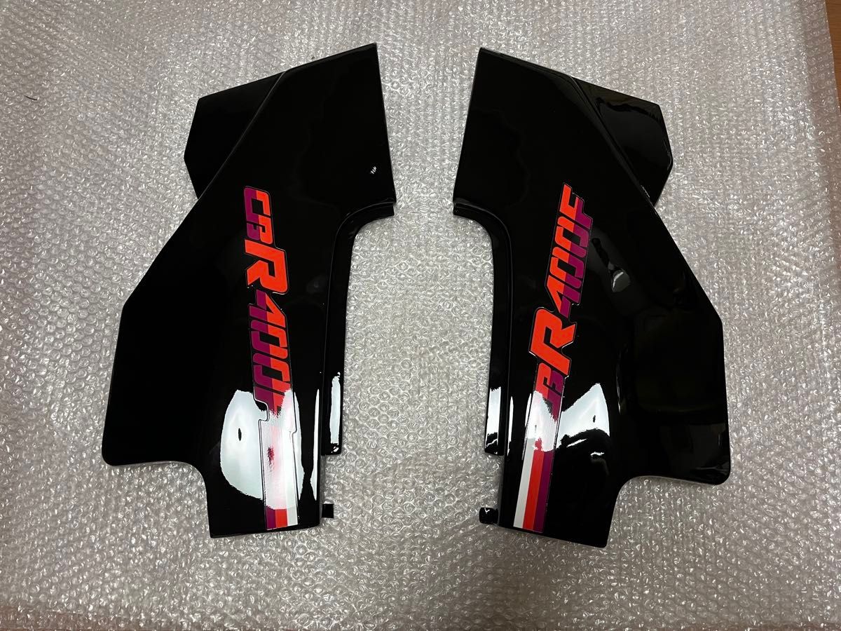 ぽぽ子 cbr400f 1型 タンク サイドカバー 外装 セット 1型 赤黒 CBR400F 外装 外装セット タンク サイドカバー サイド